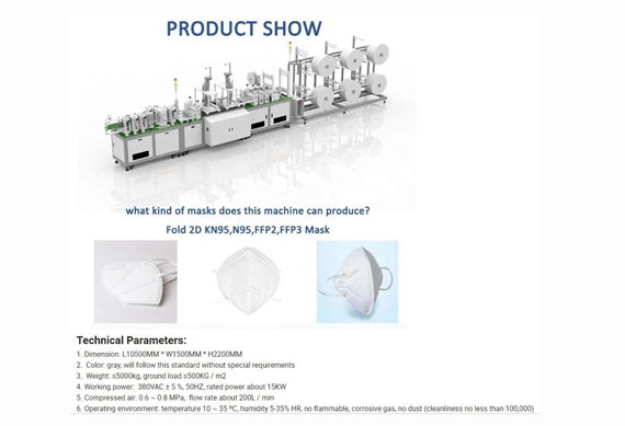 Semi-Automatic Surgical Face Mask Production Line