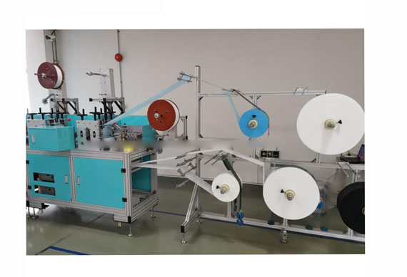 Disposable three-layer three layers mask making machine