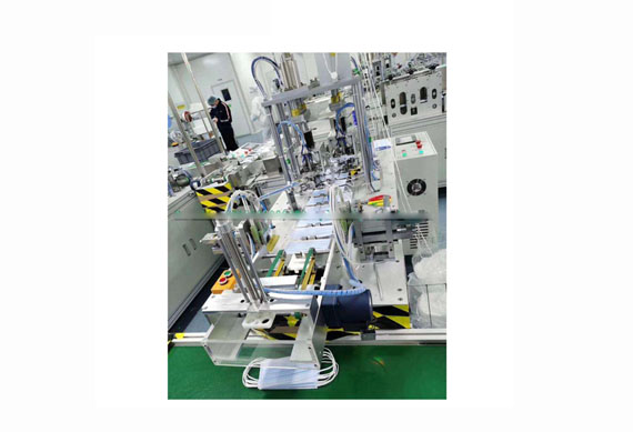 Disposable three-layer three layers mask making machine