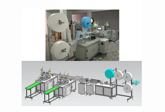 semi automatic non woven face mask machine