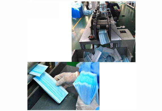 semi automatic non woven face mask machine