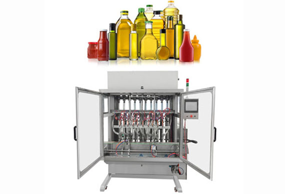 Shanghai oil liquid bottle filling capping labeling machine