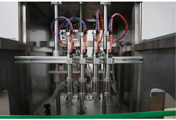 automatic margarine tin can bottle filling capping and labeling machine with video