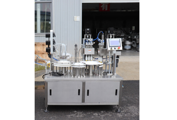 Automatic tubular bottle liquid aseptic filling production line