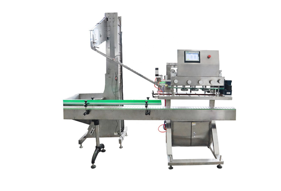 Automatic detergent filling machine with video