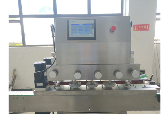 Automatic detergent filling machine with video