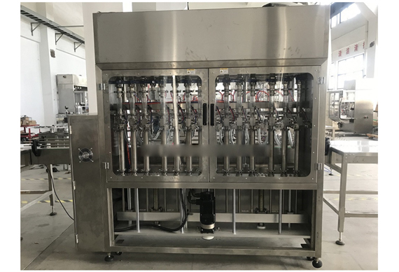 Automatic lube oil filling capping and labeling machine