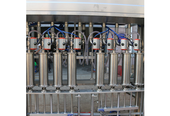 Automatic hand sanitizer filling and self-adhesive labeling line