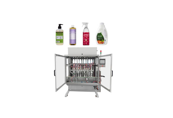 China supplier pet bottle shampoo liquid soap detergent thick liquid filling machine