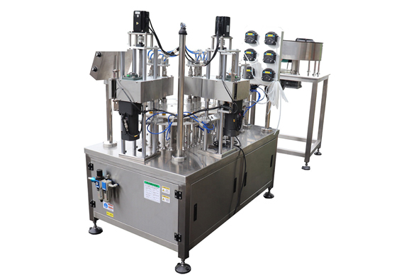 Automatic high speed small bottle filling capping and labeling machine