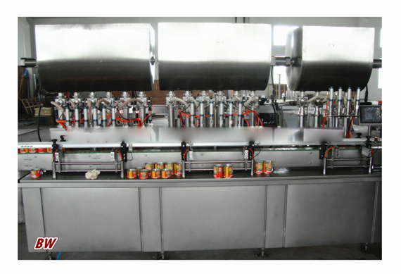 tomato paste filing TIN canning sealing machine WITH GMP