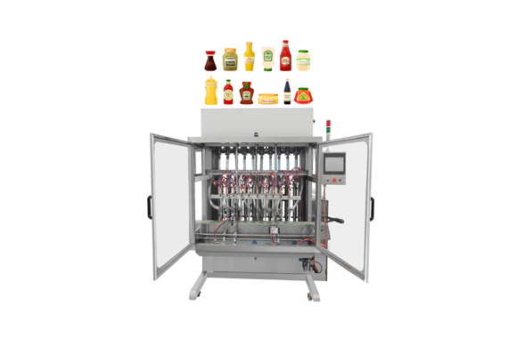 Tin Can Bottles Jam/Honey Juice Oil Labeling Patse Filling Machine