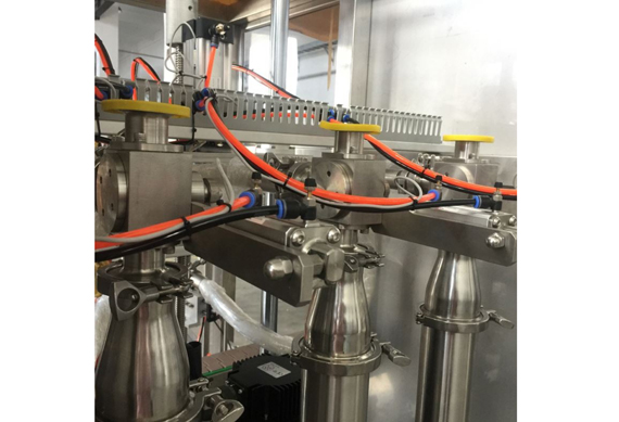 Automatic honey pistons filling capping and labeling line