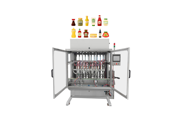 Tin Can Bottles Jam/Honey Juice Oil Labeling Patse Filling Machine