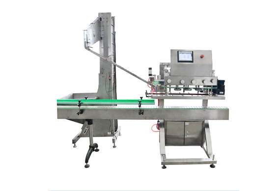 Honey glass filling spindle capping two sides labeling machines