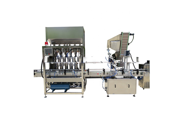 Automatic shampoo filling triggers capping round bottle labeling machine