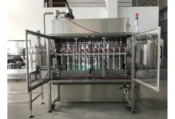 Automatic shampoo filling triggers capping round bottle labeling machine