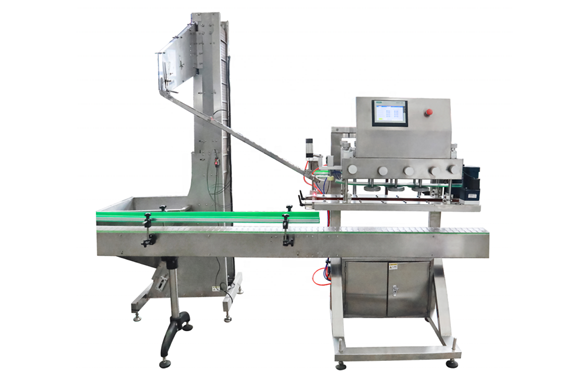 Lube oil PET bottle filling spindle capping sticker labeling machine