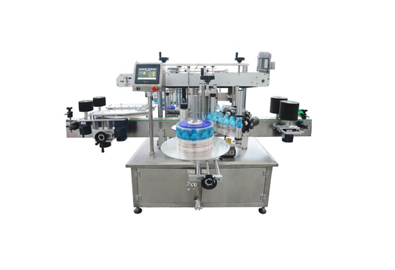 Lube oil PET bottle filling spindle capping sticker labeling machine