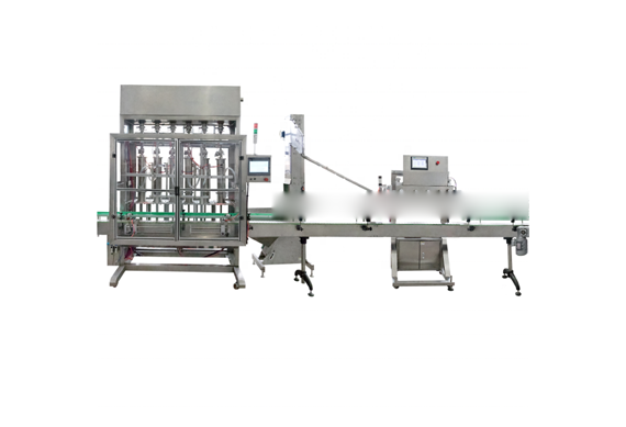 Lube oil filling spindle capping two sides labeling machines