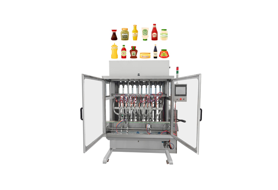 Automatic piston pump honey jar filling capping labeling machine equipment machinery