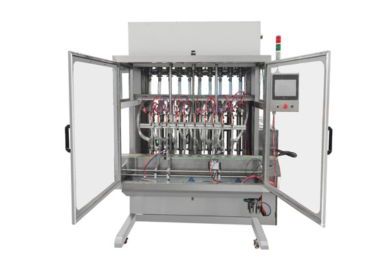 Automatic pneumatic piston filling machine for honey