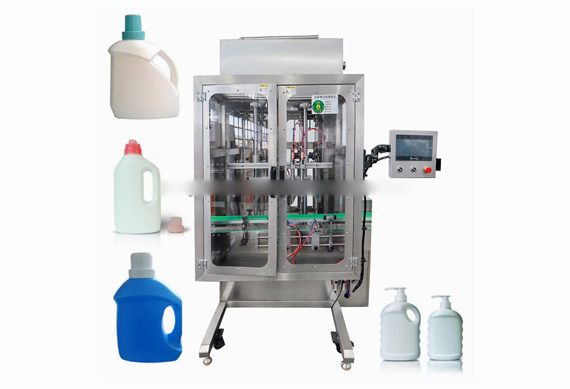 Full-automatic servo motor jam bottle filling capping and labeling machine