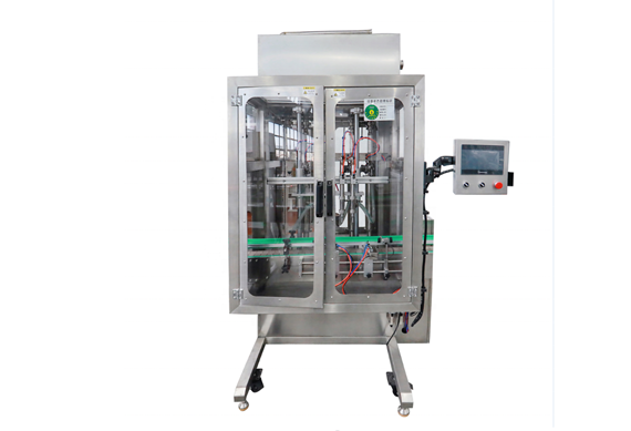 edible oil PET bottles filling capping and sticker labeling machines