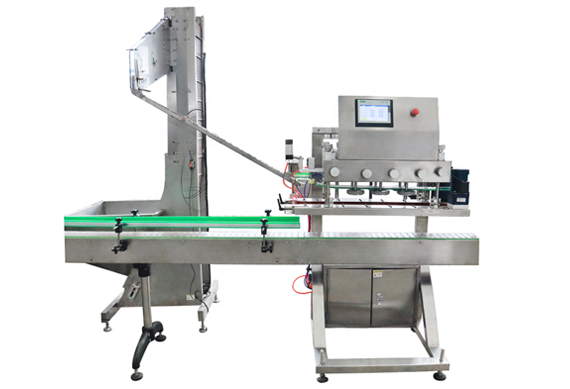 edible oil PET bottles filling capping and sticker labeling machines