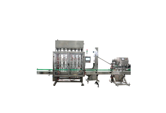 PLC control cherry jam filing capping and labeling machine lines