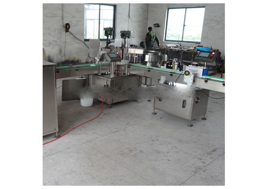 Shanghai automatic essential oil small bottle filling capping labeling machine