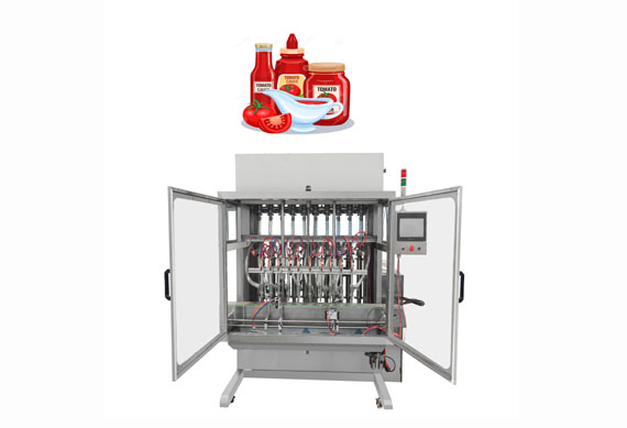 factory price automatic chilli sauce/tomato sauce jar filling machine with CE ISO9001