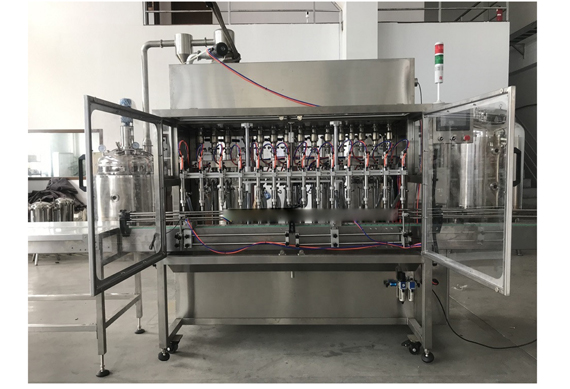 Auto volumetric liquid PE bottle filling machine