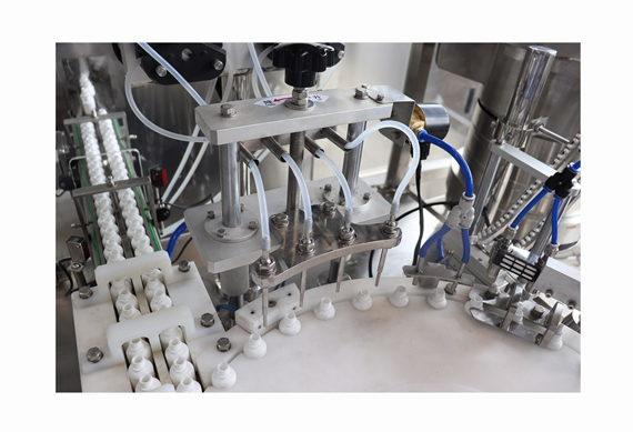 CE standard small bottle filling capping and labeling machine