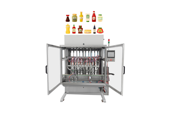 Tin Can Bottles Jam/Honey Juice Oil Labeling Patse Filling Machine