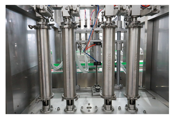 CE standard filling capping machine for fruit juice bottle with crimp capper