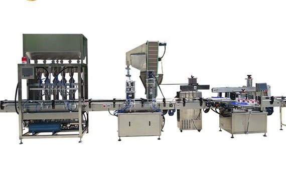 Automatic nutella filling capping and labeling machine with video