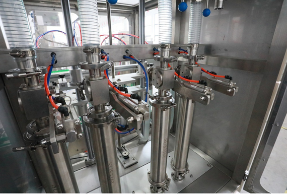 automatic liquid filling sealing machine line