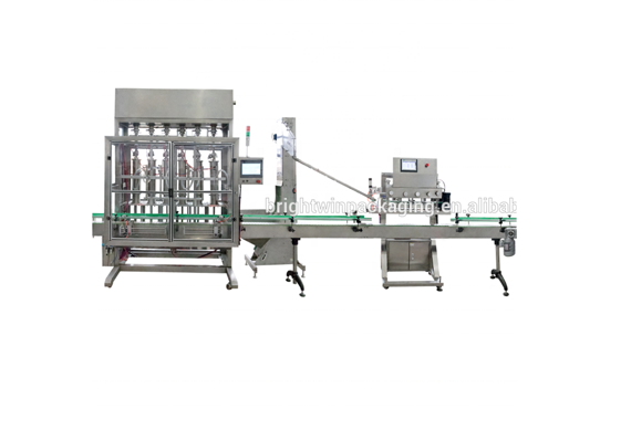 Olive oil filling spindle capping labeling machine for glass bottles