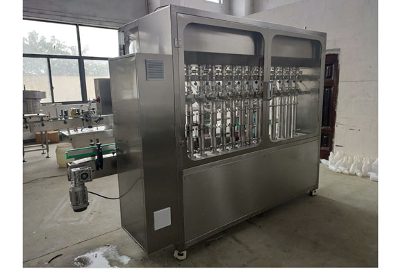 automatic 10 nozzles 500ml ink filling capping and labeling machine