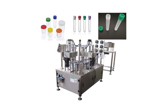 Hot sale USA fully automatic IVD reagent filling machine tube filling capping machine 0.5-15ml plastic rapid tubes with video