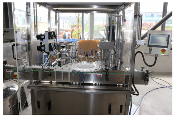 CE standard small bottle filling capping and labeling machine with VIDEO