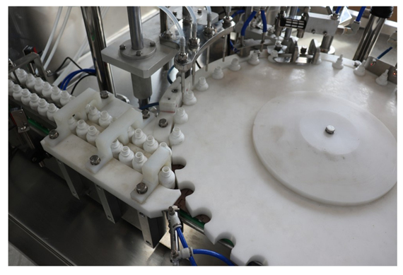 CE standard small bottle filling capping and labeling machine with VIDEO