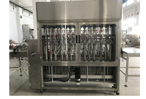 High capacity automatic bottle filling machine for paste