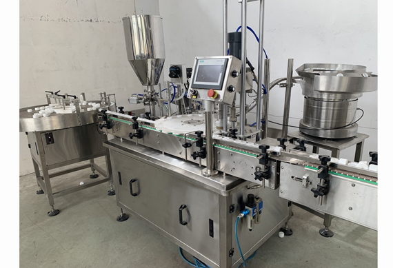 automatic liquid cream filling and capping machine