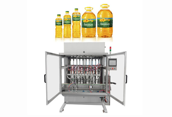 factory price automatic sunflower oil bottle filling machine with video in Shanghai