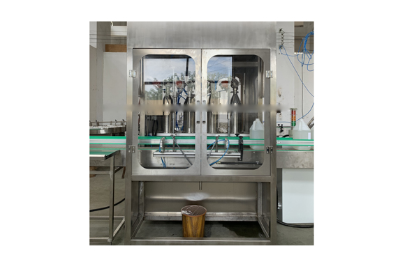 liquid chlorine filling capping labeling machine with video