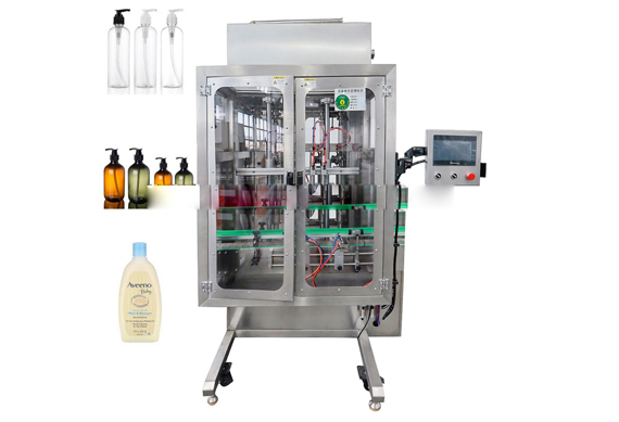 Automatic body wash bottle filling capping machine with CE ISO9001