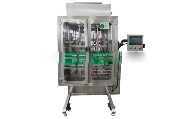 Motor oil filling capping and labeling machine for plastic bottles