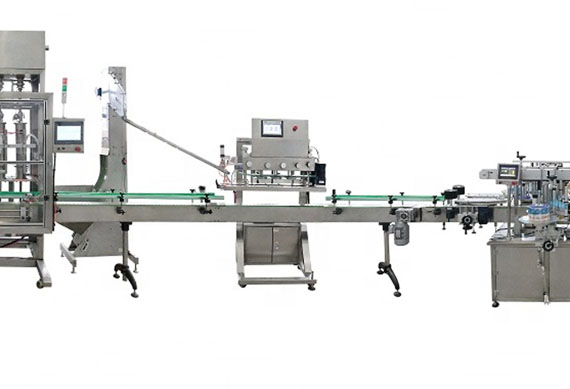 Automatic filling capping labeling machine